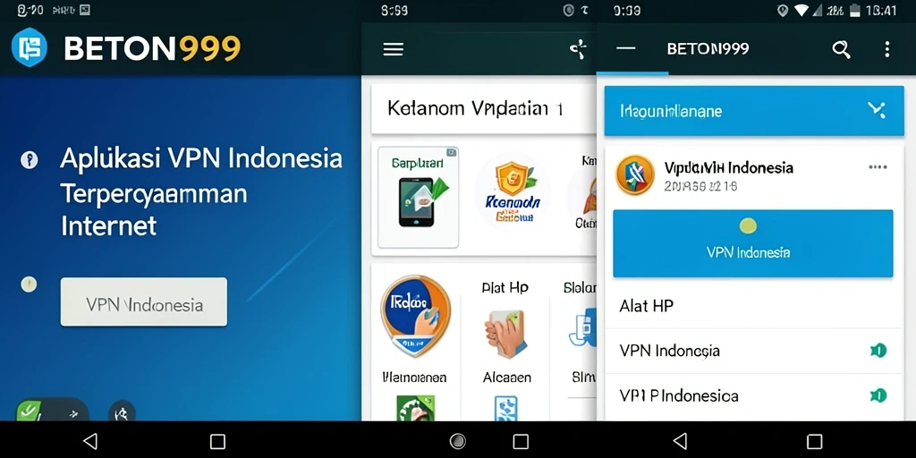 Antarmuka aplikasi BETON999 yang user-friendly dan fungsional.