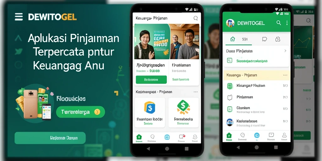 Tampilan antarmuka DEWITOGEL yang mudah digunakan untuk pengajuan pinjaman.