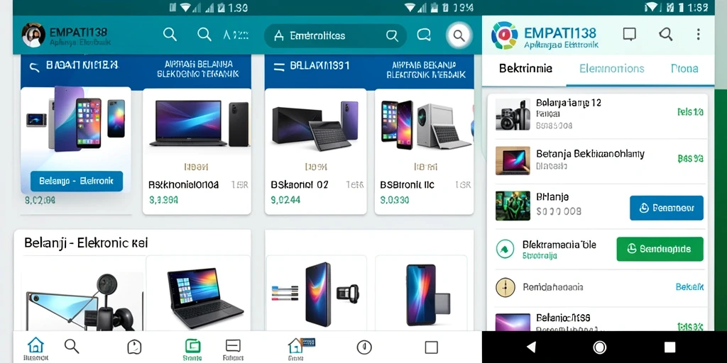 Antarmuka aplikasi Elektronik yang intuitif dan mudah digunakan.