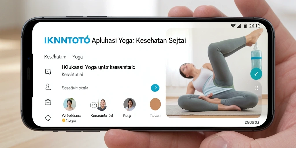 Antarmuka aplikasi IKNTOTO yang intuitif untuk latihan yoga.