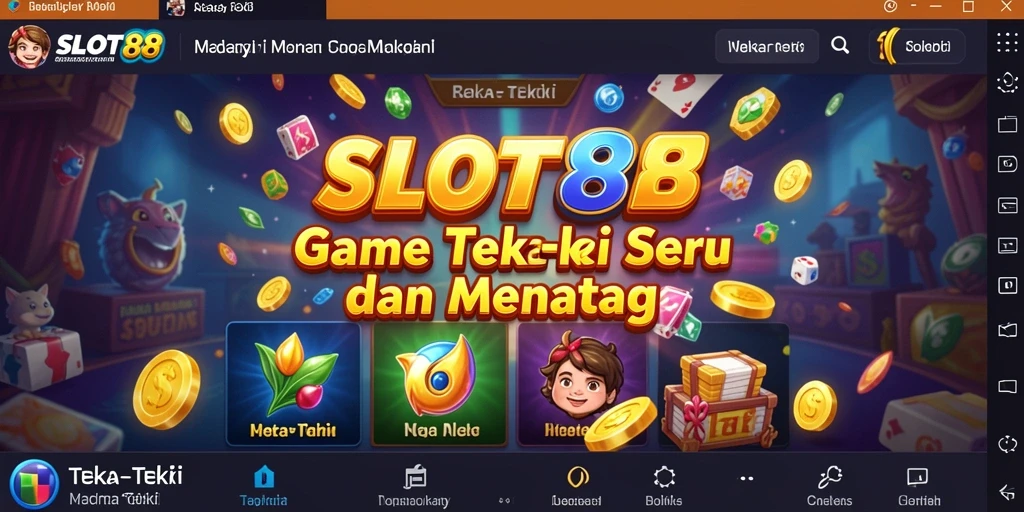 Tampilan antarmuka permainan SLOT88 yang menarik dan penuh warna.